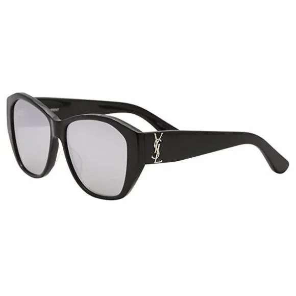 Saint Laurent SL M8 Black Grey Sunglasses Saint Laurent SL M8/FN 001 Shiny Black/Grey Gradient 57-15  main image 2